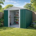 8 x 7 Yardmaster Green 87GEYZ Metal Shed (2.42m x 2.17m)