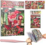 90 Sheets Japanese Stickers 1600 Pieces Heisei Retro Design Romantic Cute Manga Style Decals Aesthetic DIY Scrapbooking Notebook