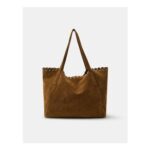 ACCESSORIZE Suede Eyelet Detail Tote Bag