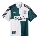 ADIDAS LIVERPOOL FC 95 AWAY JERSEY TOP White & Rich Green, Size XS-XL