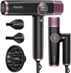 AISEELY High Speed Hair Dryer 110,000 RPM, Ionic, 2 Nozzles & Diffuser