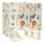 AIYAPLAY Foldable Baby Play Mat 177x146x1.5cm Animal Theme