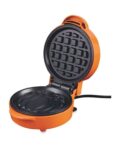 AMBIANO Mini Waffle Maker – Orange, Black or White