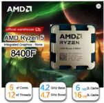 AMD R5 8400F Ryzen 5 8400F 6 Cores 12 Threads 4.2GHz Desktop computer processor with AM5 Socket with code sold by SZCPU Store