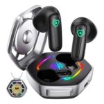ANCwear Mecha Wireless Earbuds with Spin-Activated Light-up Case