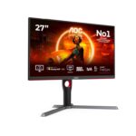 AOC Gaming Q27G3XMN – 27 Inch QHD Monitor, Mini LED, 180Hz, 1ms, GTG, HDR1000, Height Adjust