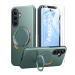 AOUIA Samsung A57 5G Case, 2-Pack Screen Protector, 360 Kickstand