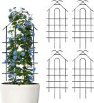 ARIFARO Garden Trellis 81cm/32, 4 Pack, Decorative Climbing Plant Support