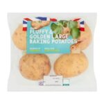 ASDA Fluffy & Golden Large Baking Potatoes 4 Pack