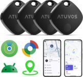 ATUVOS Dual System Air Tracker Tag PRO 4 Pack, Smart Key Finder