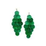 AVANT-GARDE PARIS Natural Shell Disc Cascade Drop Earrings