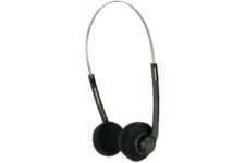 AV:Link Lightweight Stereo Headphones Comfortable Foam Earpads, Adjustable Headband, 3.5mm Jack & 6.3mm