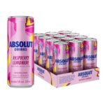 Absolut Raspberry Lemonade Cocktail Cans 5% ABV, 12 X 250ml