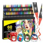 Acrylic Paint Pens Set -Dual Tip Acrylic Paint Markers – 60 Colours