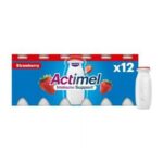 Actimel Strawberry Cultured Yogurt Drink 12x100g