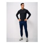 Active Comfort Crew Neck Top in Black
