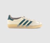 Adidas Gazelle Indoor Cream White Preloved Teal Trainers