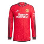 Adidas Mens Manchester United Home Long Sleeve Jersey (Sizes S – XL) – w/code