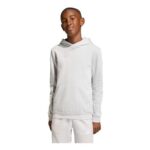 Adidas Unisex Kids Hoodie Entrada26, Light Grey/White, 5-6 Years