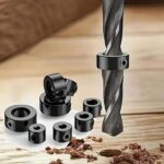 Adjustable Drill Depth Stop Collar Set – 8-Piece Precision Guide Rings with Wrench (Black) – Amazon Haul Global