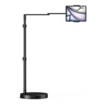 Adjustable iPad Floor Stand with Heavy-Duty Base and 61cm Arm