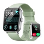 Aeac Alexa Smartwatch for Women, 1.8 HD, HR/SpO2, IP68 Green