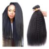 AiPliantfis 1B Natural Black Yaki Wave Hair Bundles 28/30/32in