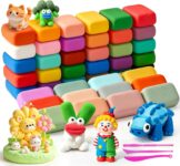Air Dry Clay 36 Colors, Ultra Light Modelling Clay Kit for Kids