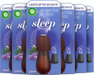 Air Wick Essential Mist Refills, Sleep, Pack 6 x 20ml, Natural Essential Oils, Last up to 270 days, Air freshener