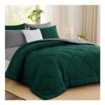 Aisbo Coverless Duvet, Super King, 10.5 Tog, 260x220cm, Dark Green