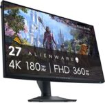 Alienware AW2725QF 27 Inch 4K UHD (3840×2160) Gaming Monitor, 360Hz, Fast IPS, 0.5ms, NVIDIA G-SYNC Compatible, 95% DCI-P3, HDR600