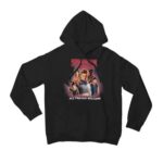 All Friends Welcome Stranger Things 5 Pullover Black Hoodie (Large)