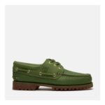 All Gender Timberland Authentic 3-Eye Lug Handsewn Boat Shoe in Green