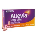 Allevia Hayfever Allergy Tablets, Prescription Strength 120 mg Fexofenadine 15 Tablets – S&S £3.16 / £2.83