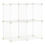 Amazon Basics 4 Cube Wire Storage Shelves,