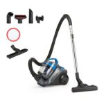 Amazon Basics 850 watt Corded 850W Lightweight Bagless Canister Vacuum Cleaner, 1.7L Capacity – with Prime