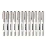 Amazon Basics Fine Rollerball Gel Pens, Ideal for School, Office, Fine Point (0.7mm), Black, Pack of 12