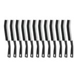 Amazon Basics Hard-Bristle Grout and Tile Cleaning Brush, Pack of 12, 24 cm, Black (Prime Exclusive)