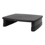 Amazon Basics Height Adjustable Monitor Stand Riser for Desk with Storage