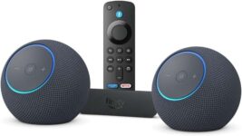 Amazon Echo Dot Max Dual Device Bundle with Fire TV Stick 4K Plus ( Smart Hub / Stereo or Surround Sound / Prime )