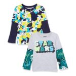 Amazon Essentials 2 Pack Boys Star Wars Long-Sleeve 2-in-1 T-Shirts (5 Years)