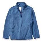 Amazon Essentials Boys Polar Fleece Zip Jacket, Blue Heather (11-12 Years)