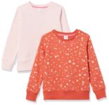 Amazon Essentials Girls Fleece Crew-Neck Pullover Sweatshirts 2-pack (£2.34 per sweatshirt)