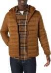 Amazon Essentials Mens Lightweight Water-Resistant Packable Hooded Puffer Jacket – S