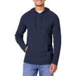 Amazon Essentials Mens Long-Sleeve Slub Thermal Pullover Hoodie Size M
