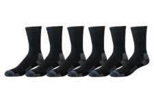 Amazon Essentials Mens Performance Breathable Cotton-Poly Blend Moisture Control Athletic Running Crew Sports Socks Size 7-11 – 6 Pairs