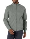 Amazon Essentials Mens Regular Fit Fleece Full-Zip Jumper Grey Large
