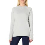 Amazon Essentials Womens Performance Lightweight Long Sleeve Pullover Hoodie Gym Top Dove/Space Dye – XL