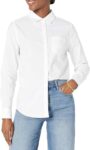 Amazon Essentials Womens Regular-Fit Long-Sleeve Poplin Shirt – SIZE SMALL – Used Like New, Sold by Amazon Resale