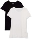 Amazon Essentials Womens Regular-Fit Short-Sleeve Crewneck T-Shirt, 2-pack (£4.20 subscribe & save)